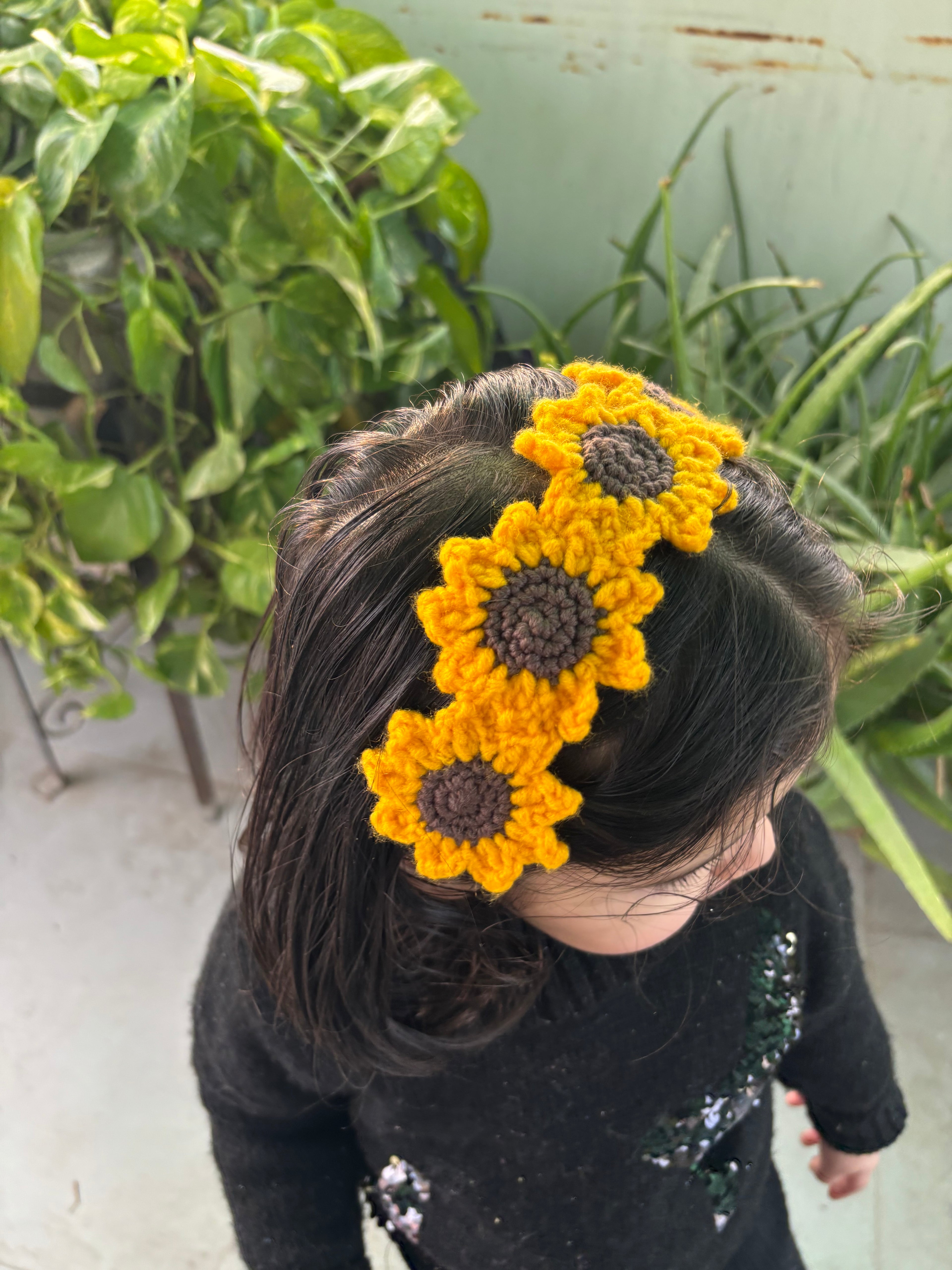 Sunflower hairband