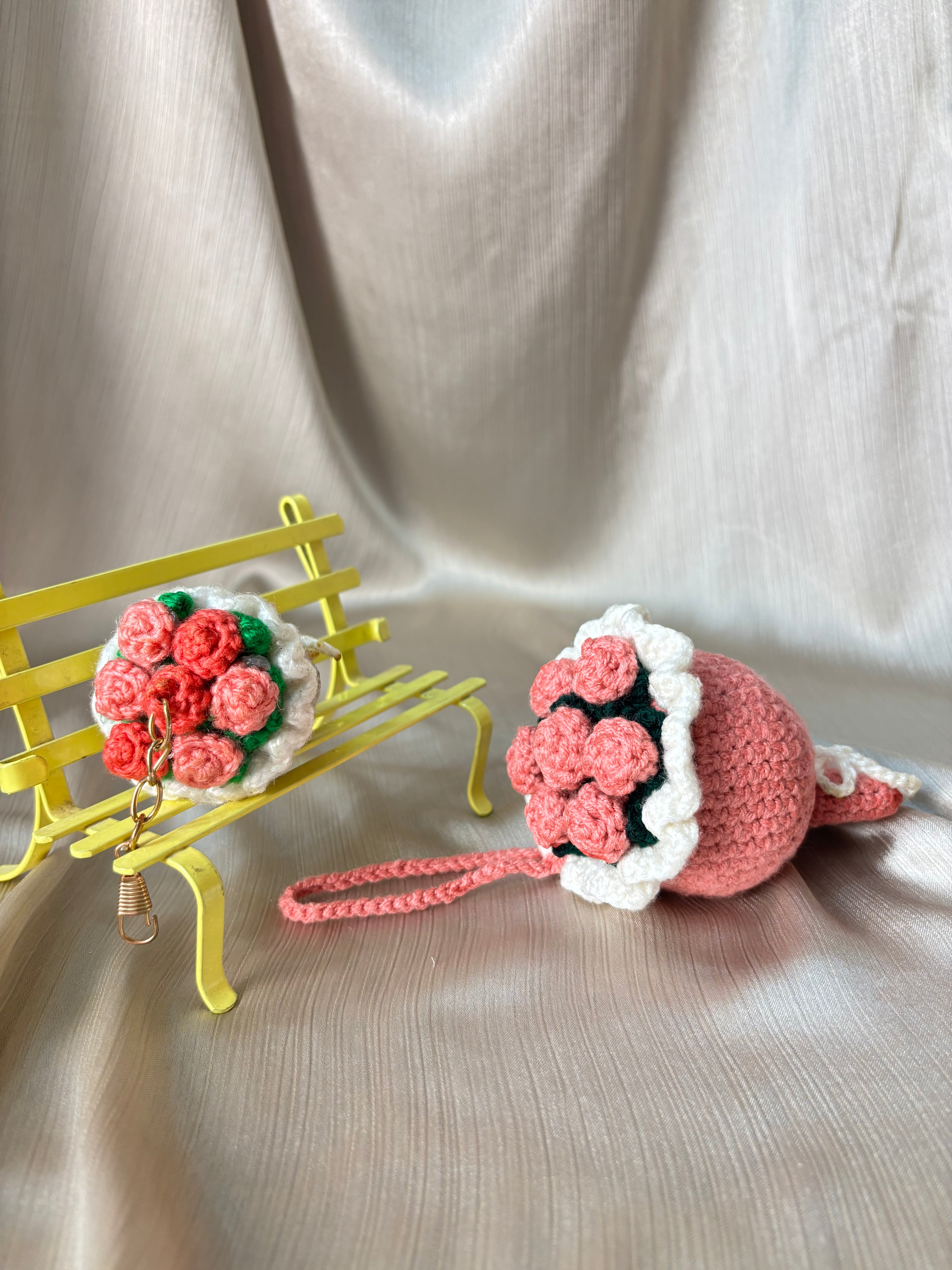 Mini bouquet keychain