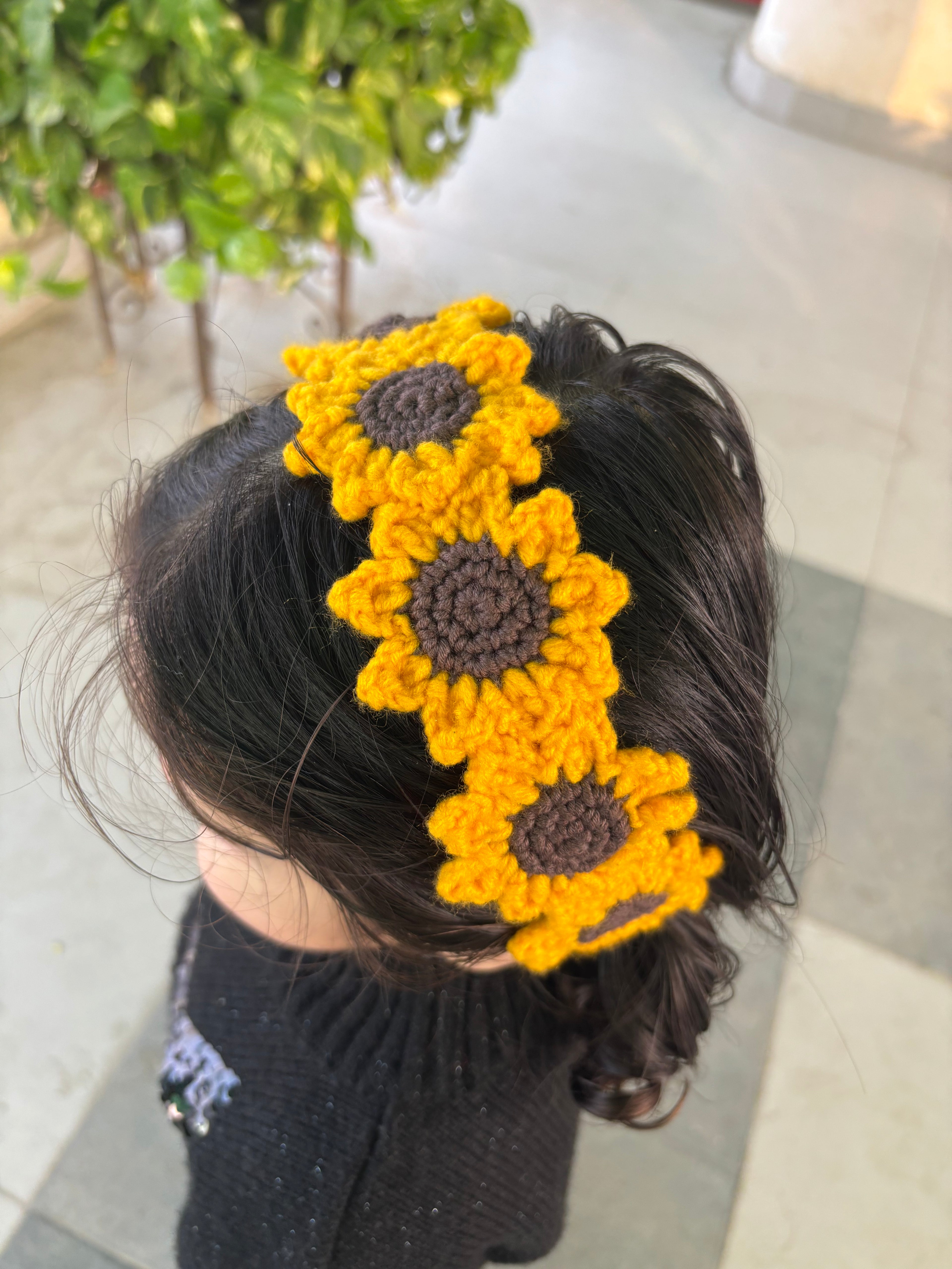 Sunflower hairband