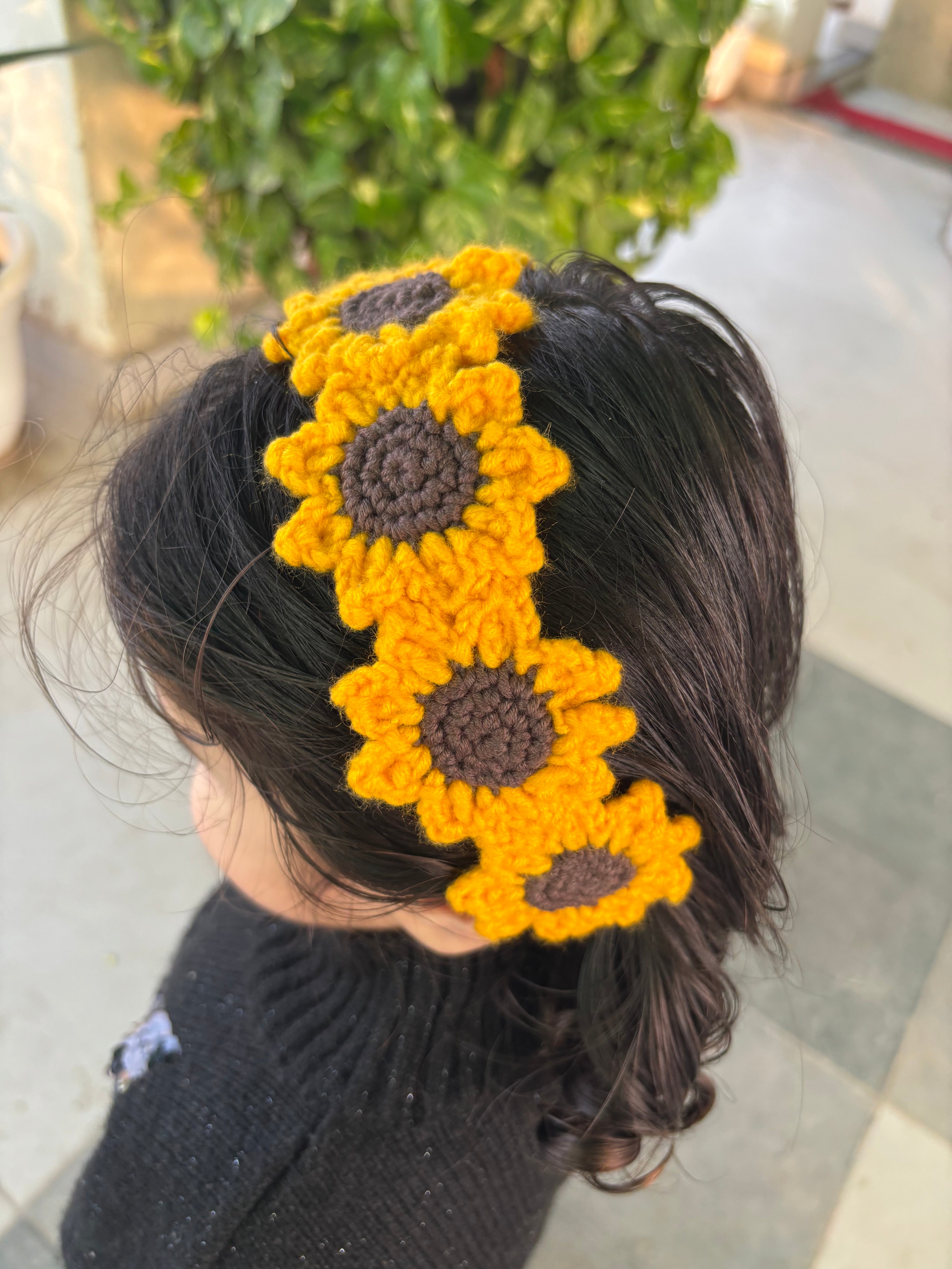 Sunflower hairband